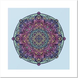 Icy Mandala Posters and Art